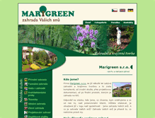 Tablet Screenshot of marigreen.cz